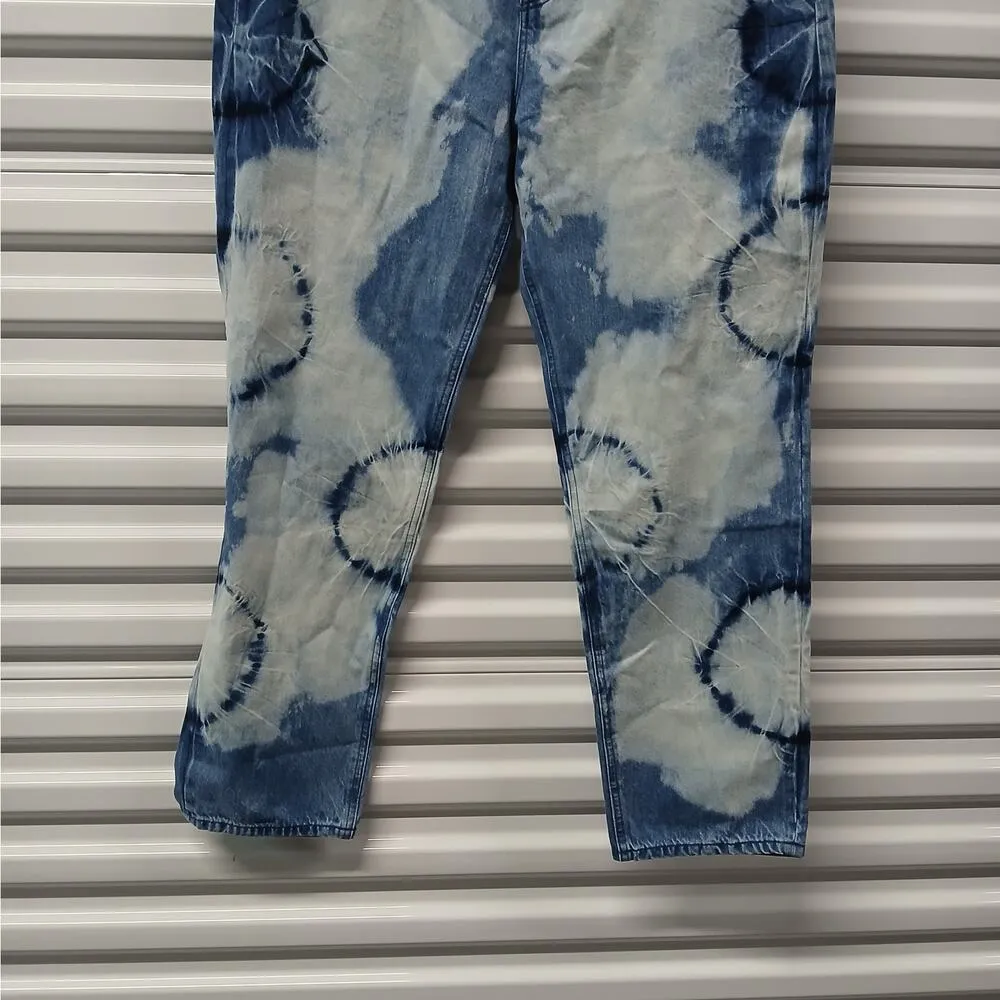 Y2K Juicy Couture Indigo Tie Dye Denim Jeans Womens Size 31 Blue Casual Gorpcore - Image 5