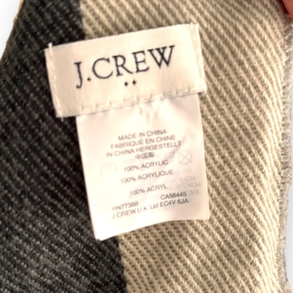 J.crew factory plaid oversized scarf Gray - Image 3