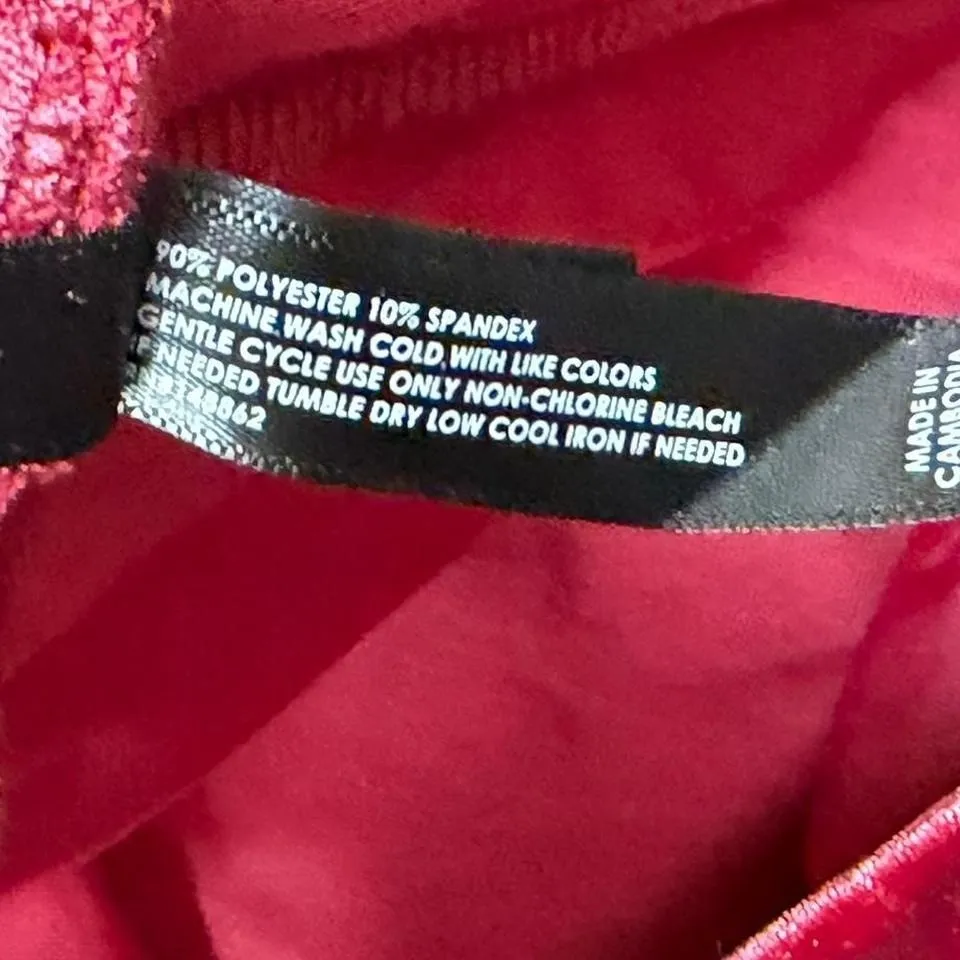 Torrid Red Crushed Velvet Leggings - Image 6