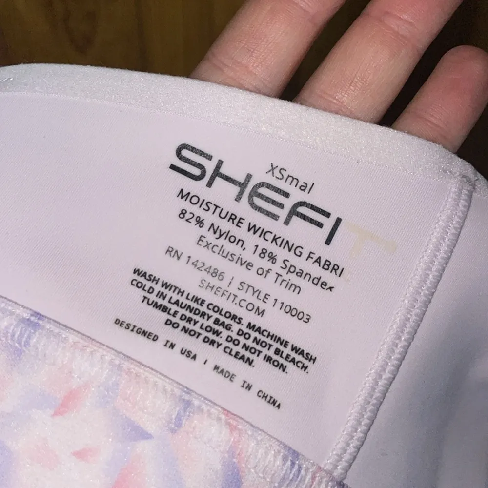 RARE Shefit Flex Medium Impact Sports Bra Size XS pink workout bra gym bra cute - Image 7