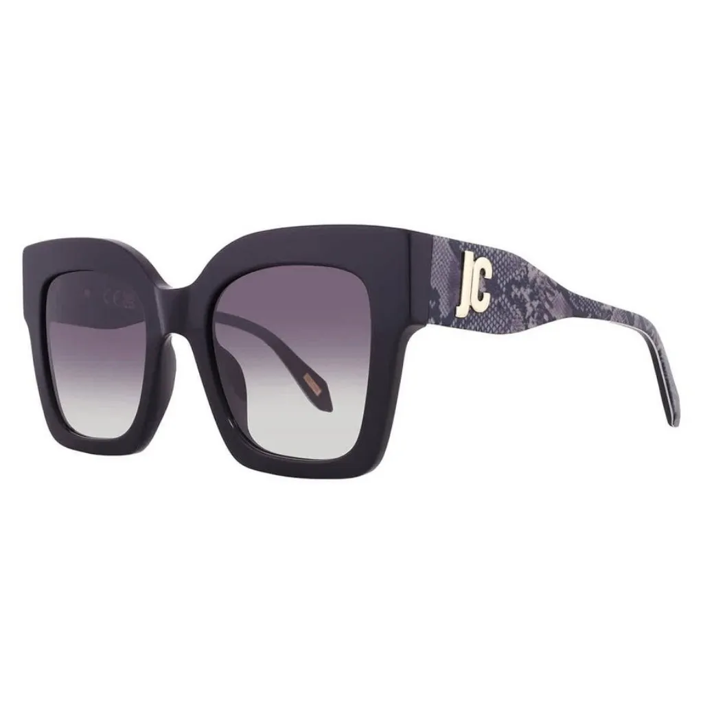 FX07493B New Just Cavalli Smoke Gradient Square Ladies Sunglasses SJC019 0700 52 - Image 2