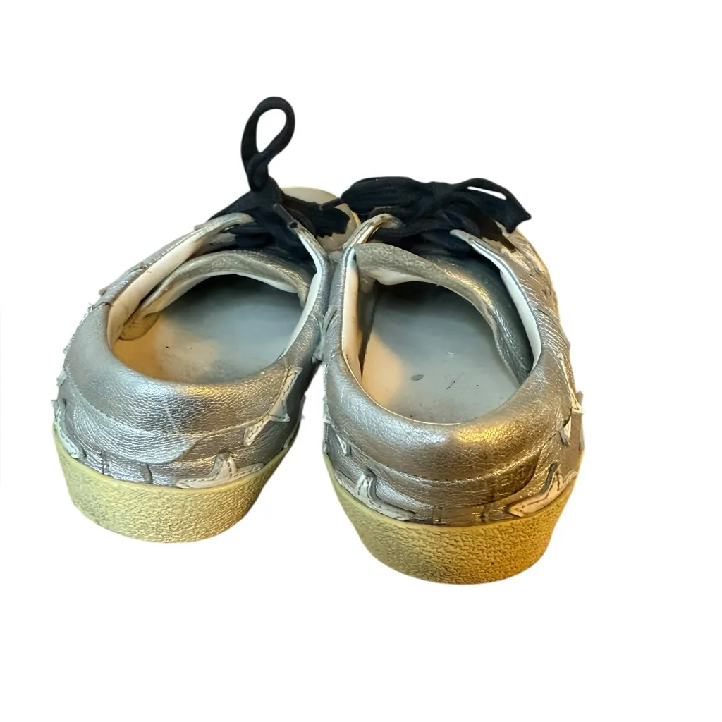Saint Laurent Court Classic Silver Star Sneakers - Image 6