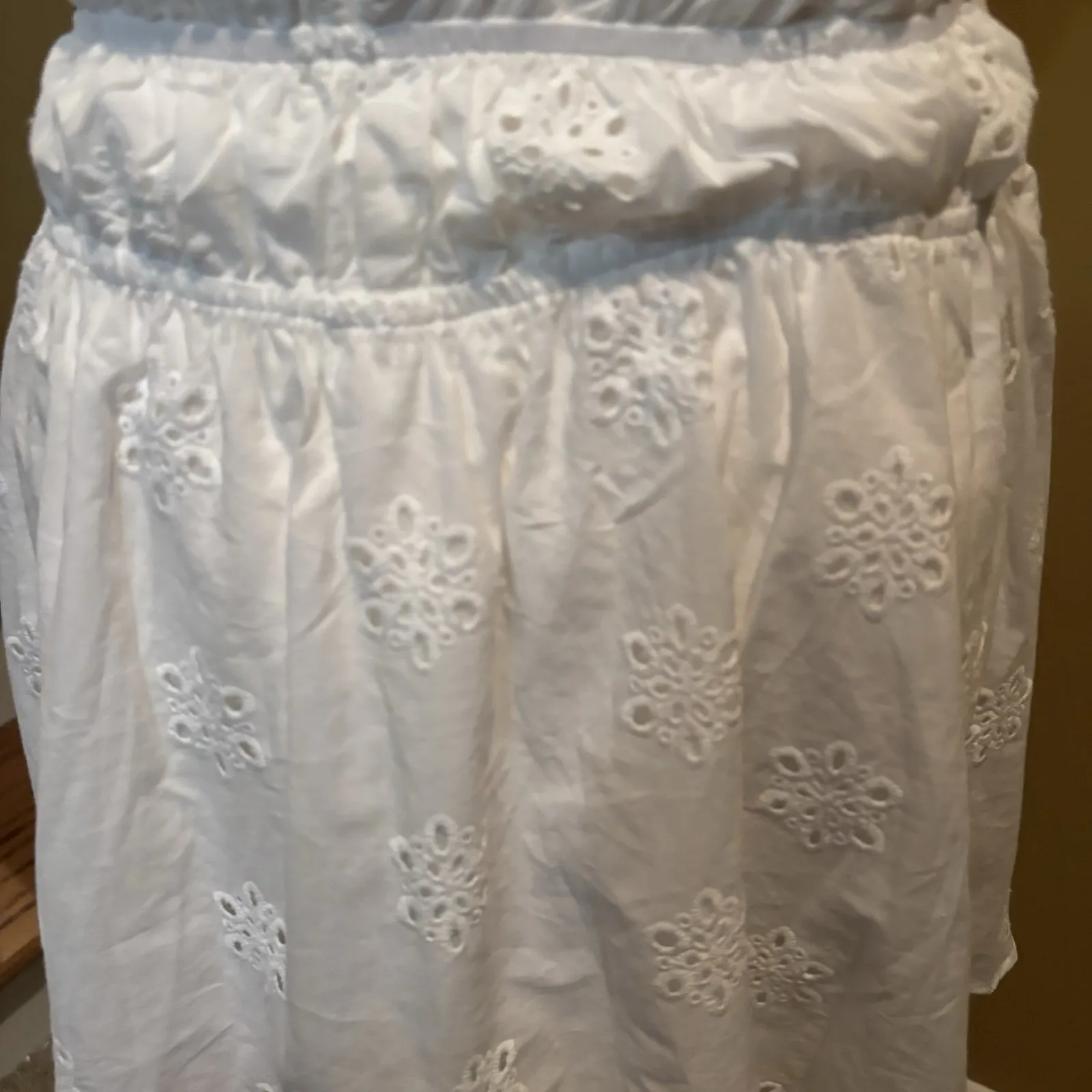 Princess Polly Wish Me Luck‎ Shirred Mini Dress White Size 2 - Image 4