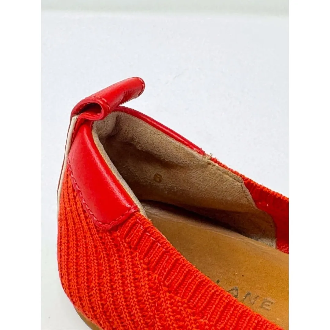 Everlane The Day Glove Womens Ballet Flats Red Ribbed Slip On Ballerina US 6 - Image 7