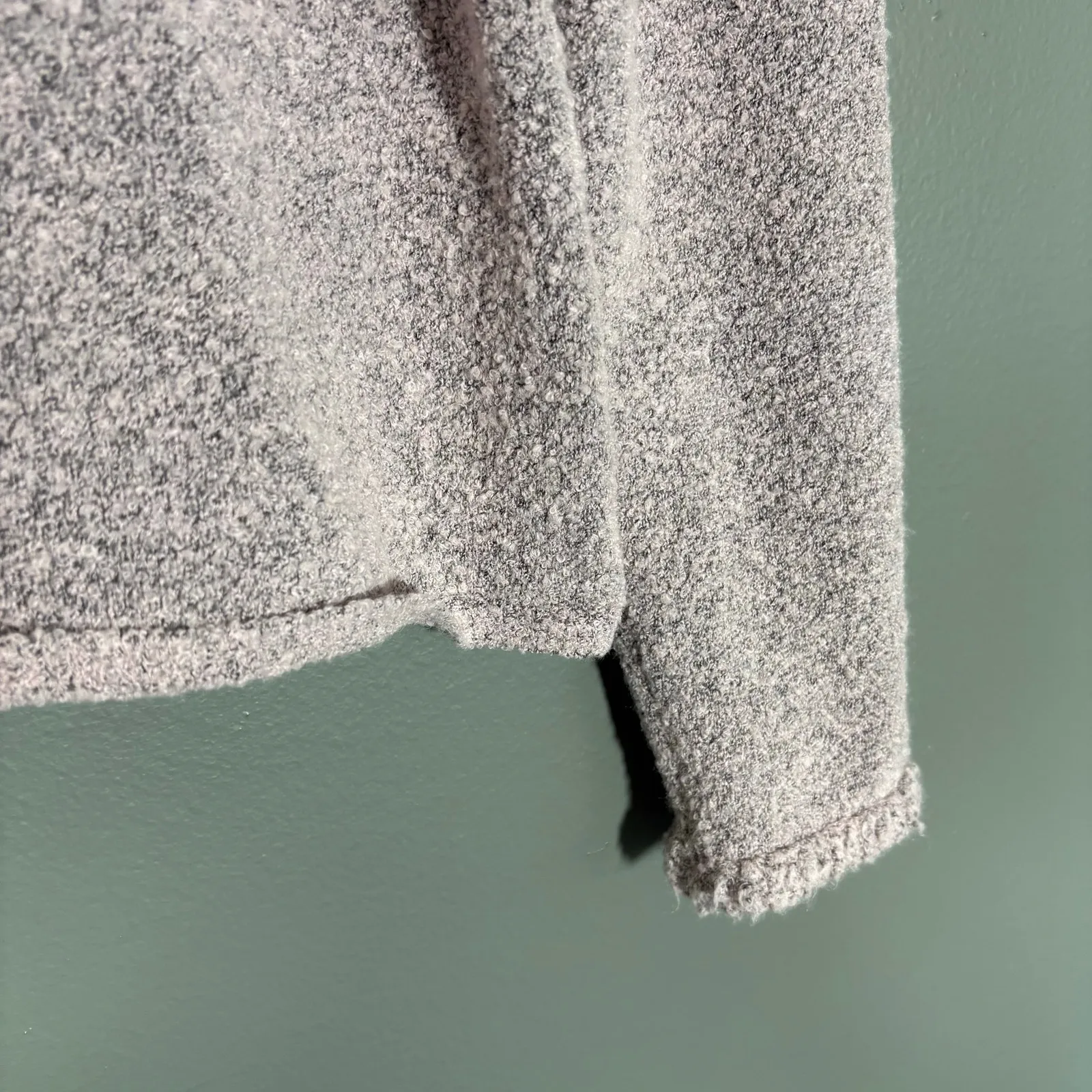 Sigrid Olsen Women's Pale Purple Teddy Bear Fleece Pullover Sweater - Size Large - Image 3