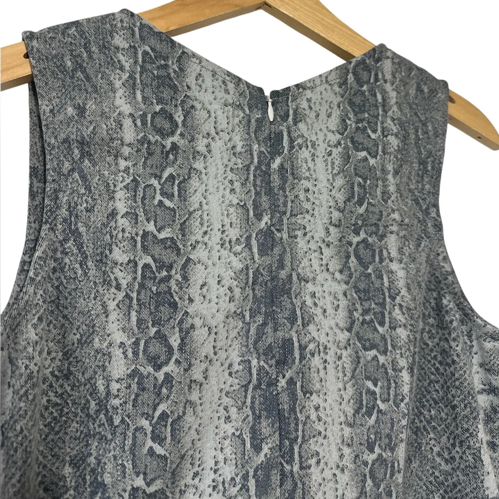 Judith March Gray Snakeprint Sleeveless Dress - Image 7