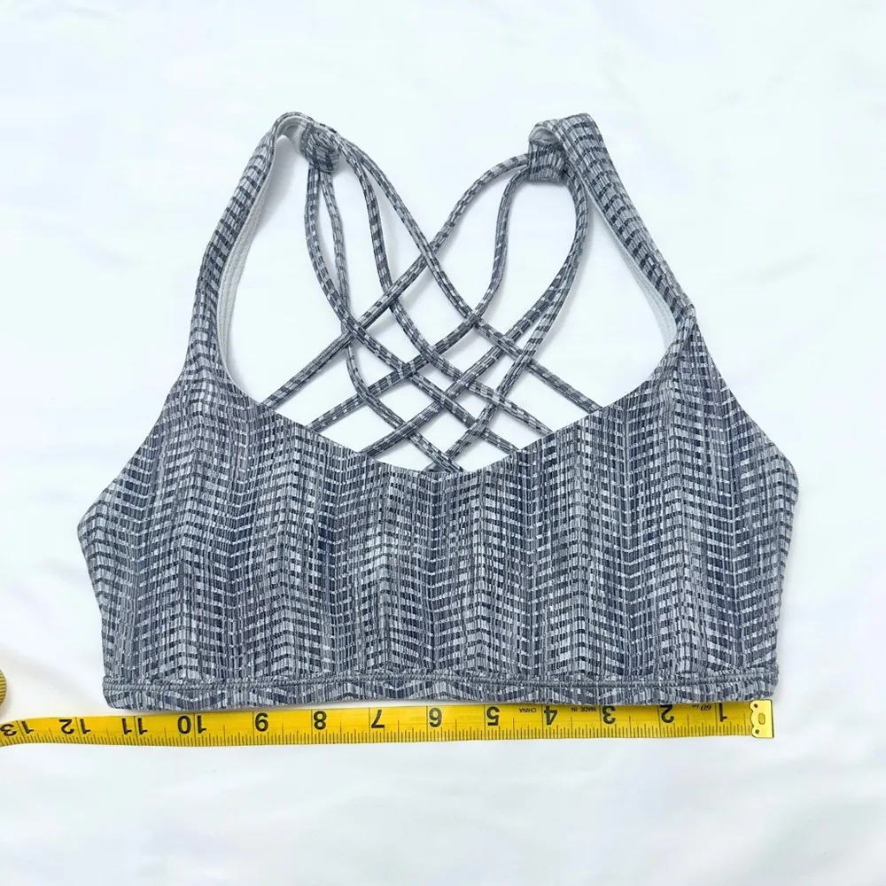 Lululemon Free to Be Bra - Frozen Vista Alpine White Multi - 4 - Image 10