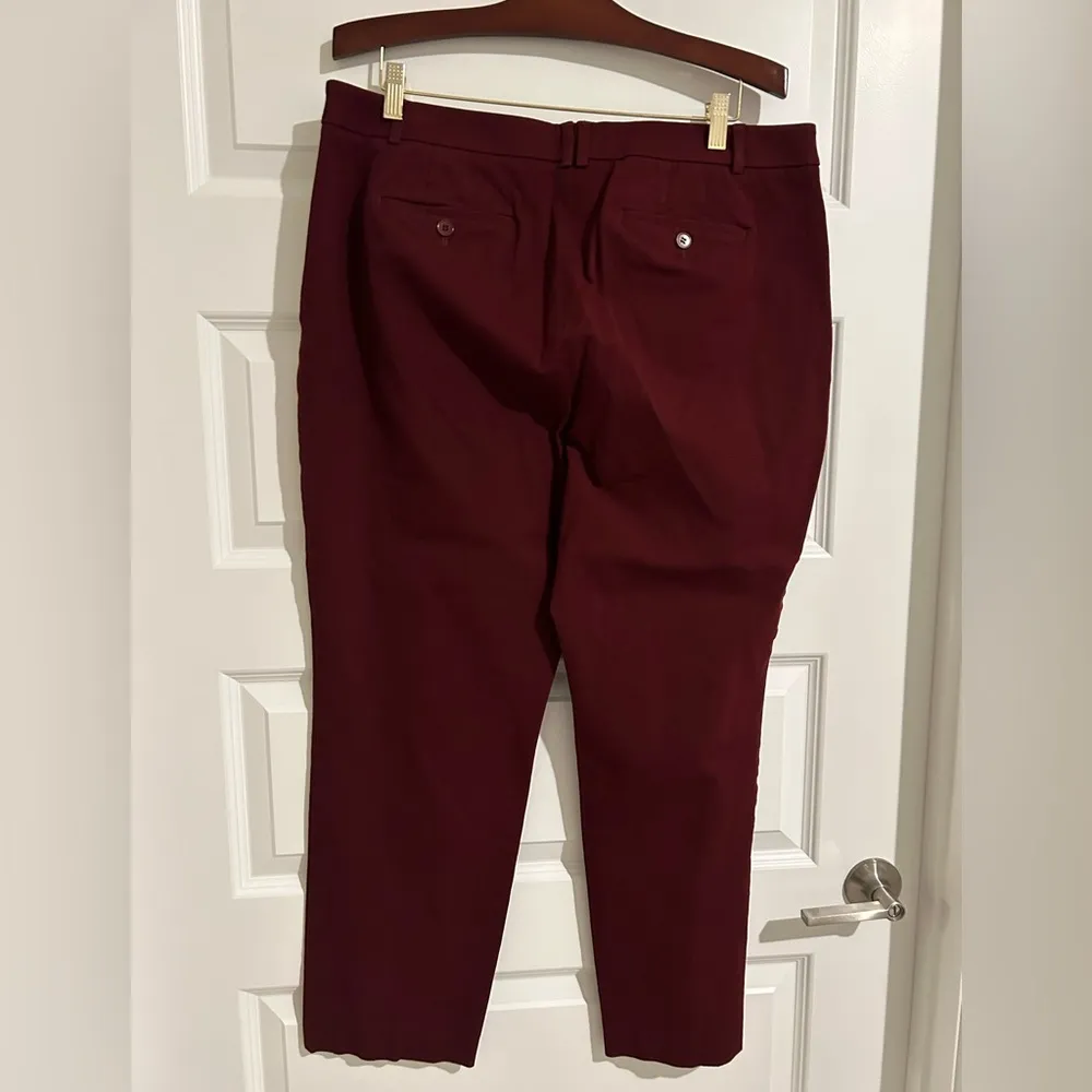 High Waist Slim Curvy Pants Brown Size 16 - Image 6