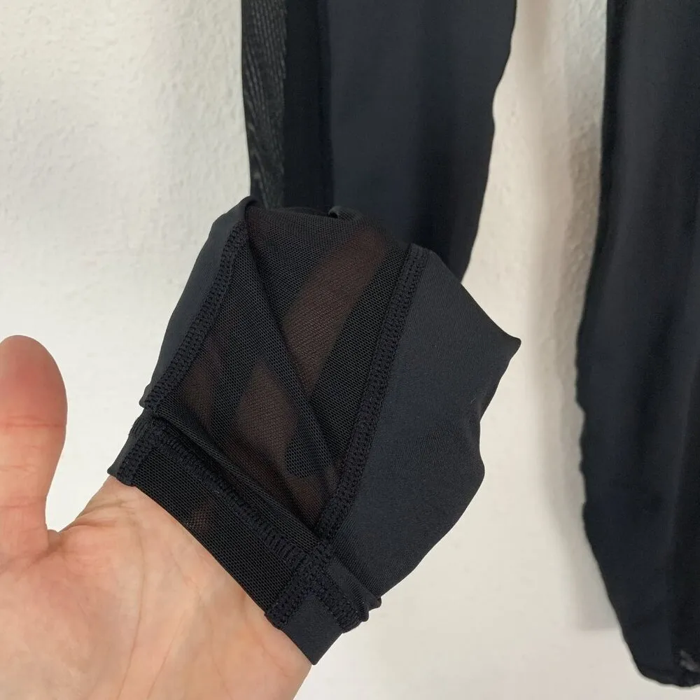 Black Lace Leggings Small Stretch Gothic Romantic Night Out - Image 6