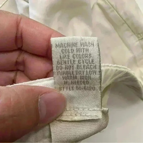 J.Jill Capri Cargo Pants Womens‎ Size 22 Cotton High Rise Flat Front Drawstring - Image 11