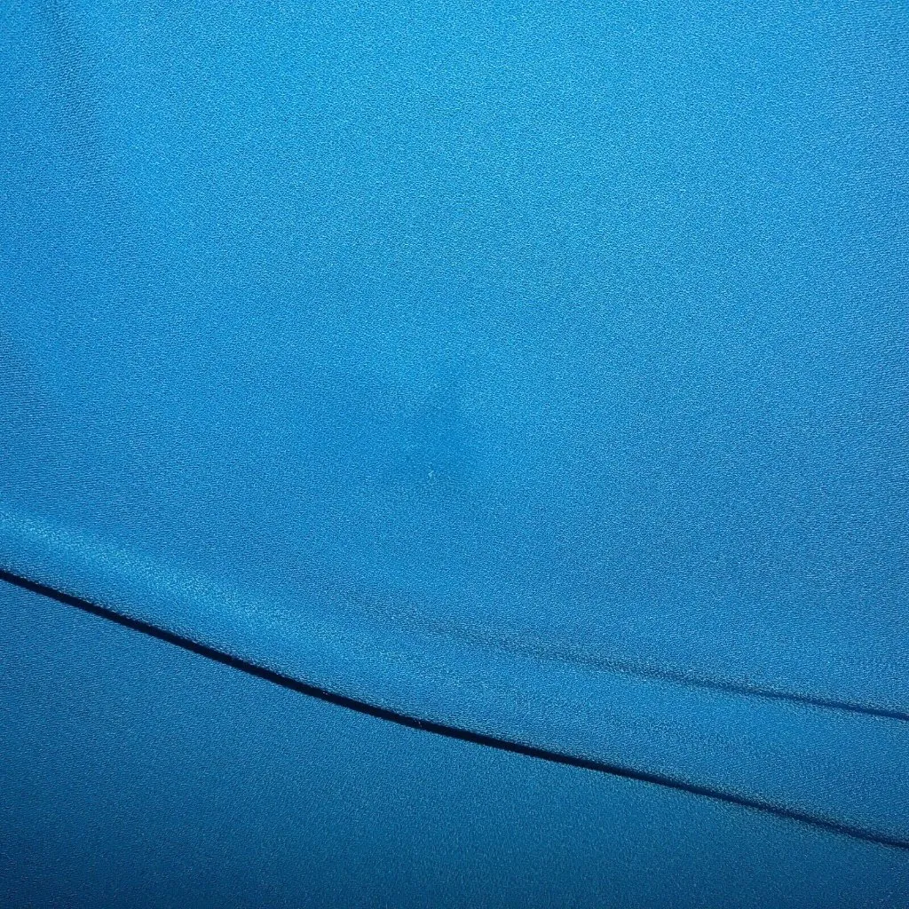 Serengeti Blue Knot Front Midi Wrap Dress XL Quarter Sleeves Polyester Spandex - Image 9