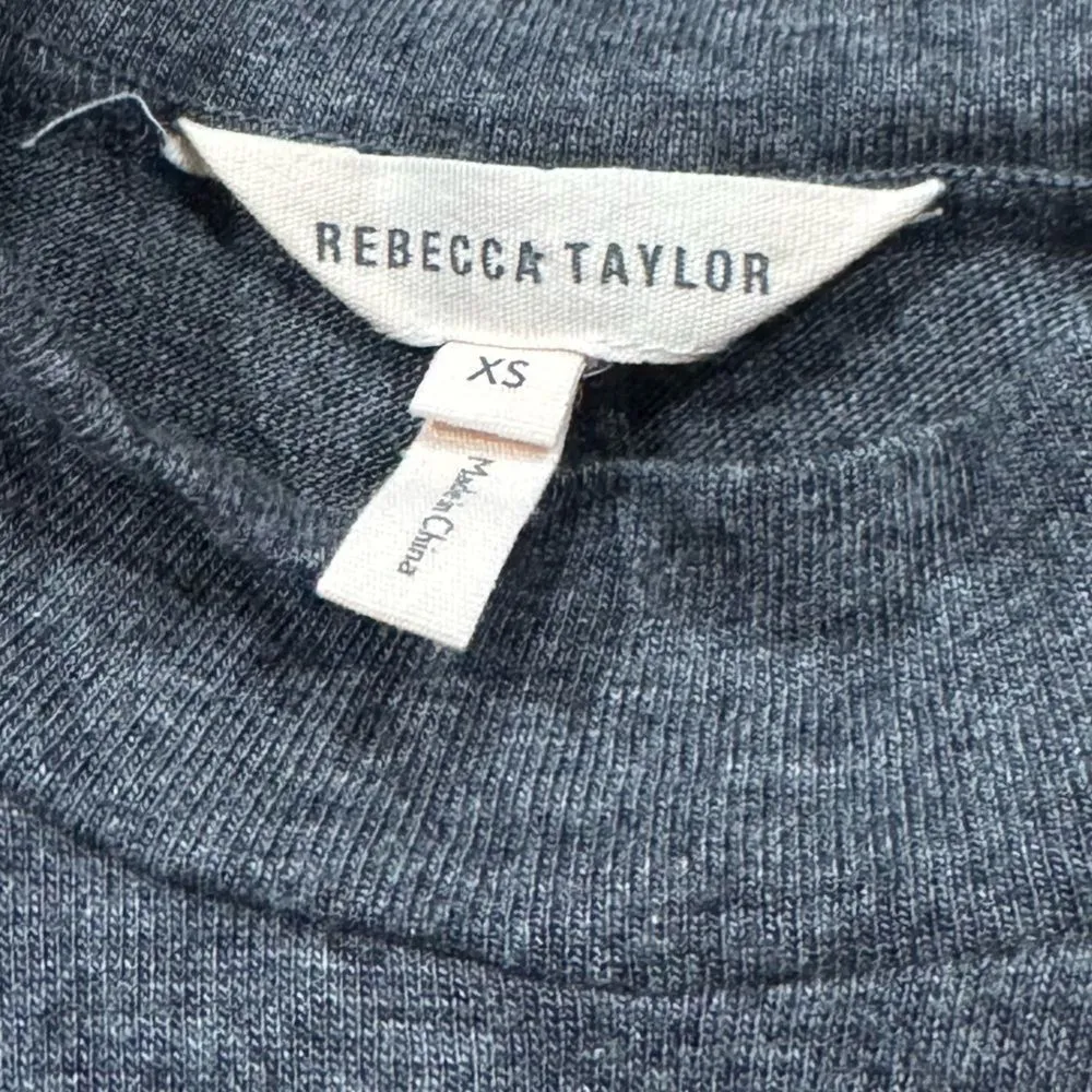 Rebecca Taylor Wool Blend Mock Neck Tank Top Women’s XS - Image 2