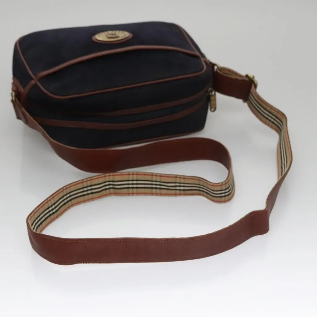 Shoulder Bag Suede Navy Authentic - Image 13