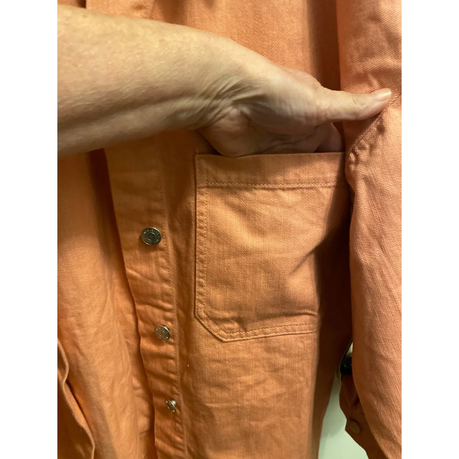 Brand New Black Tape Women's Size Large Soft Peach Cream Jacket Coat Pink - Image 3