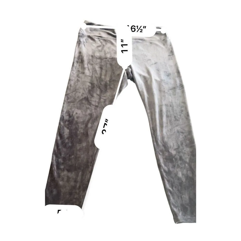 J. Jill velvet pants joggers pants size L Gray Size L - Image 3
