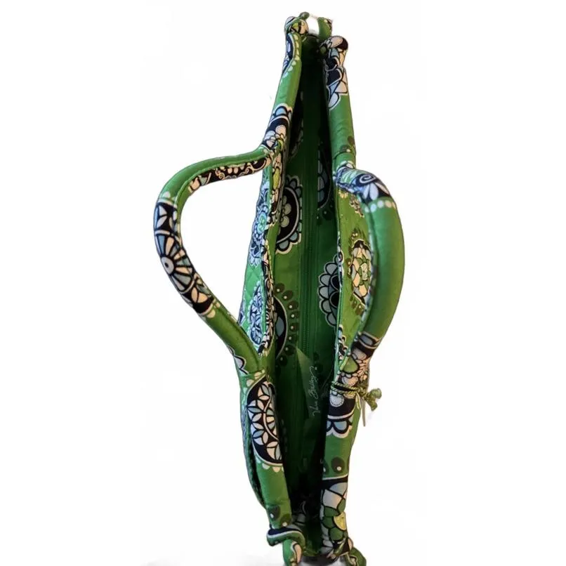 NEW Vera Bradley Gabby Satchel Cupcake Green Purse Handbag Floral Mendeley Quilt - Image 8