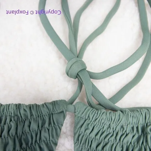 NEW Aila Blue Free People Soraya Bikini Top,‎ green, size L - Image 5