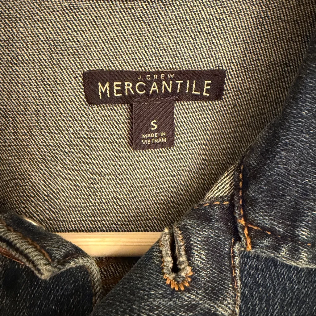 JCrew Mercantile Jean Jacket NWOT Size Small - Image 5