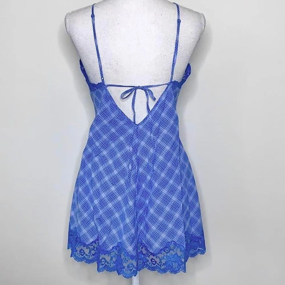 Victoria’s Secret Y2K Plaid Slip Dress - Image 3