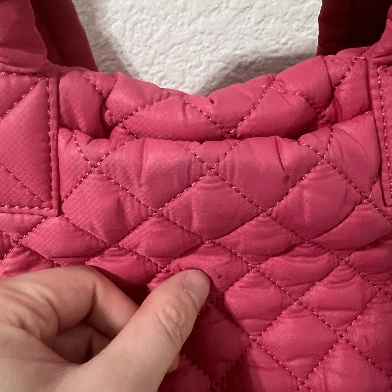 MZ Wallace Zennia Small Sutton Quilted Crossbody Shoulder Bag Pink - Image 5