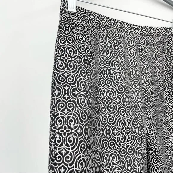 Talbots‎ Pure Silk Dress Pants Size 8 Silver Black - Image 6