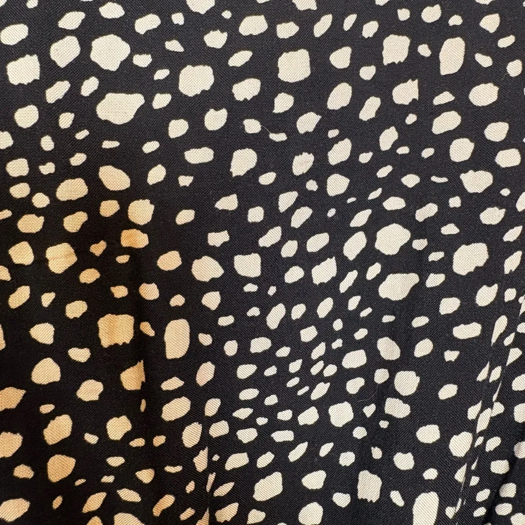 Avenue Black Abstract Dot Romantic Maxi Dress Flowy Empire Waist Size 18 - Image 8