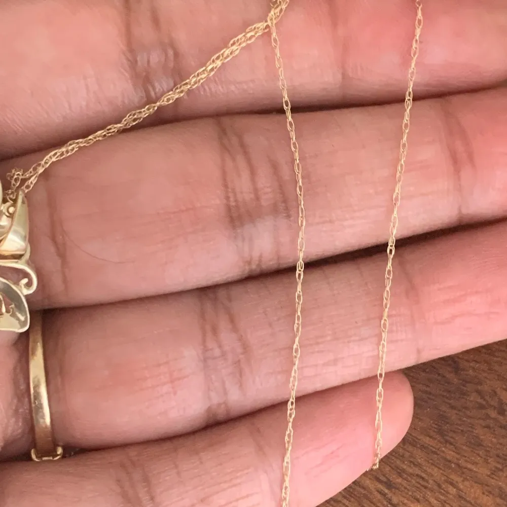 10k Gold Dainty Rope Chain - Image 2