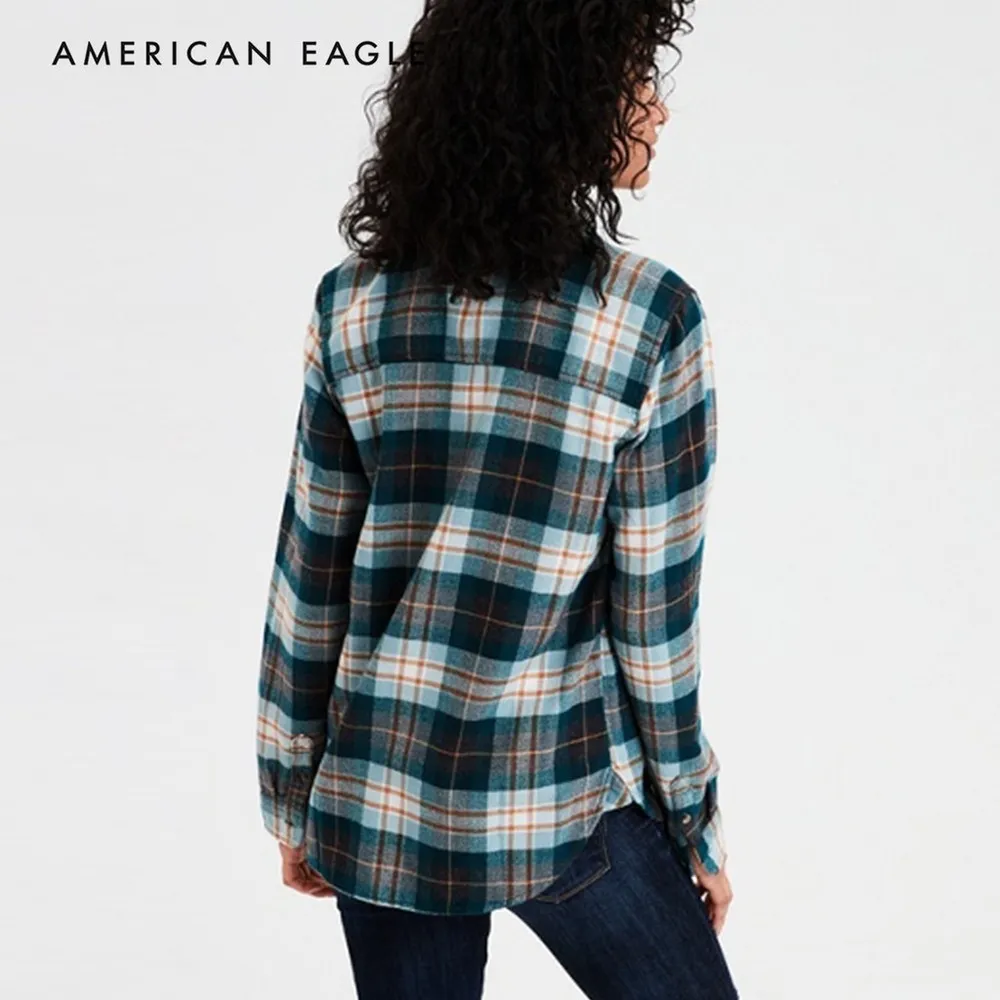 American Eagle Ahh-Mazingly Soft Classic Fit Plaid Button Down Shirt Large - Image 7