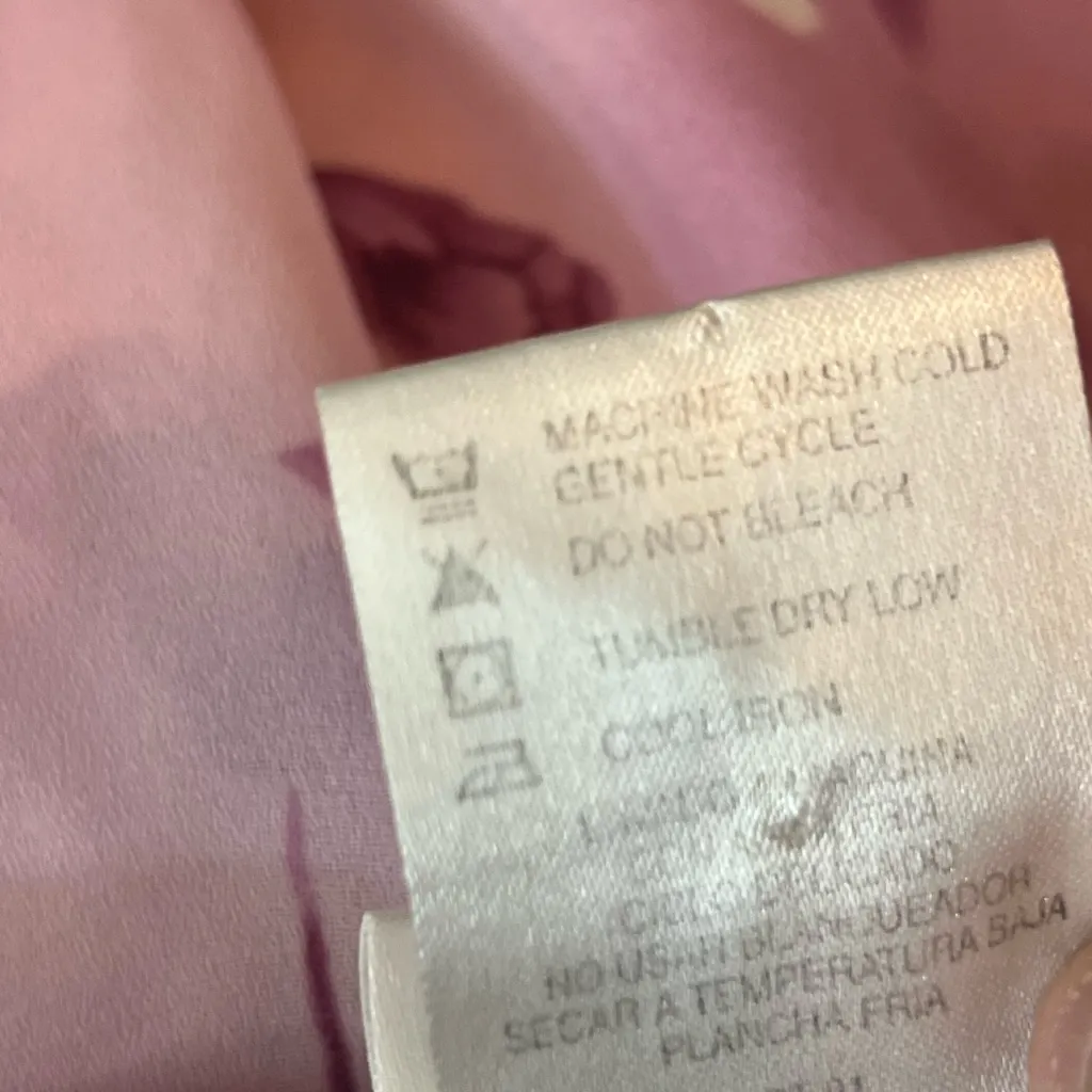 Secret Treasures Sheer Floral Gown/Robe Set M Lavender PREOWNED - Image 8