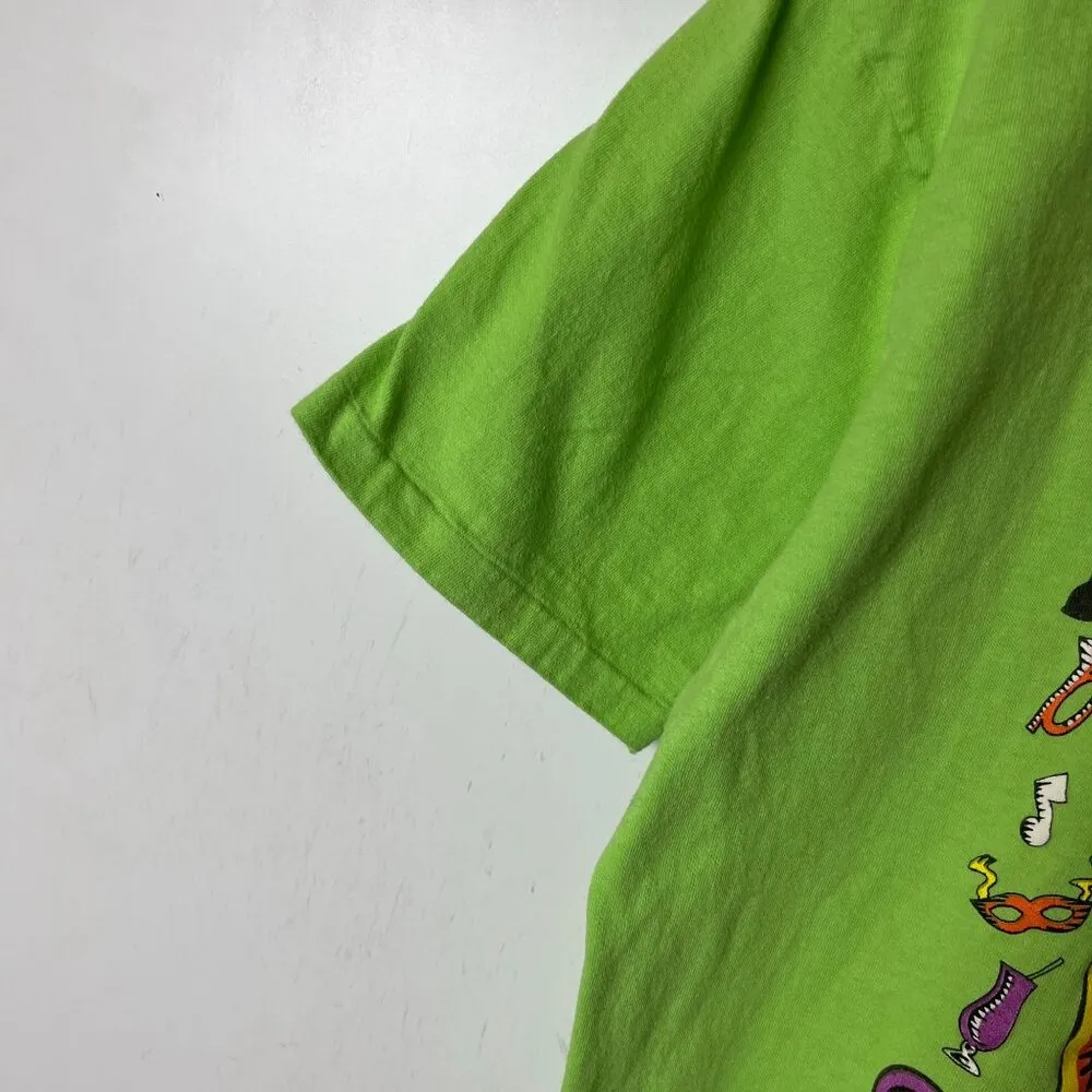 Vintage 90s New Orleans T Shirt Green Large L USA Single Stitch Graphic Tee - Image 6