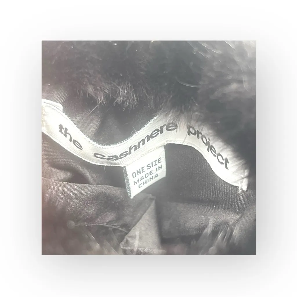 new The Cashmere Project ✽ Dyed Mink Braided Strap Crossbody Mini Bag ✽ Black ✽ - Image 10