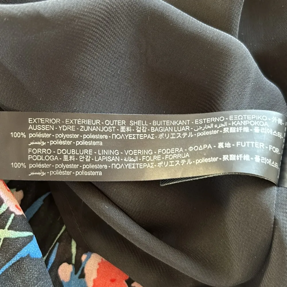 Zara The Annie Dress Floral Pleated Mini Flowy Dress XL Cottage Core Soft Girl - Image 13