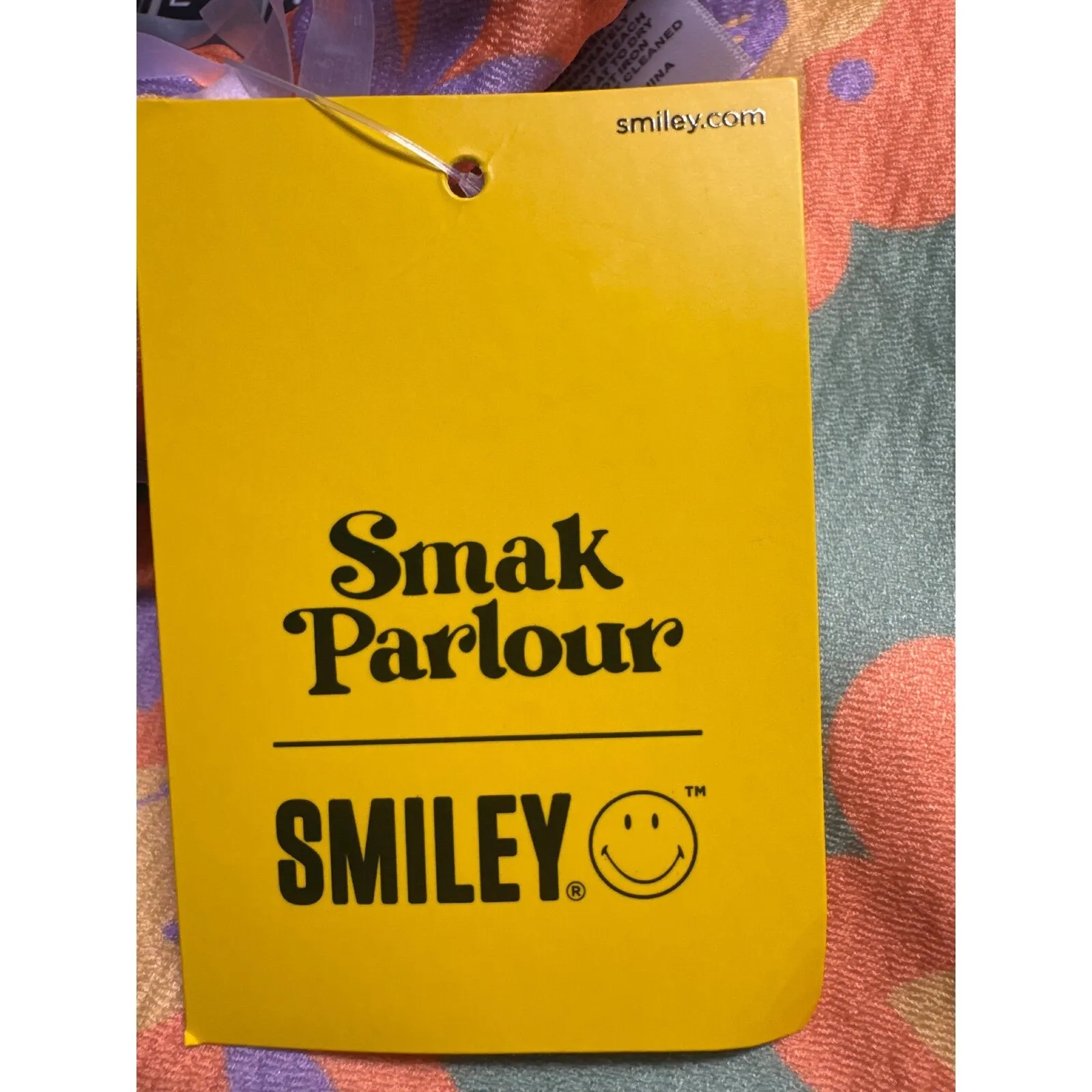 Smiley Halter Top Mint‎ Daisy Print Tie Neck Sleeveless Crop Top 2X/16 Green - Image 9