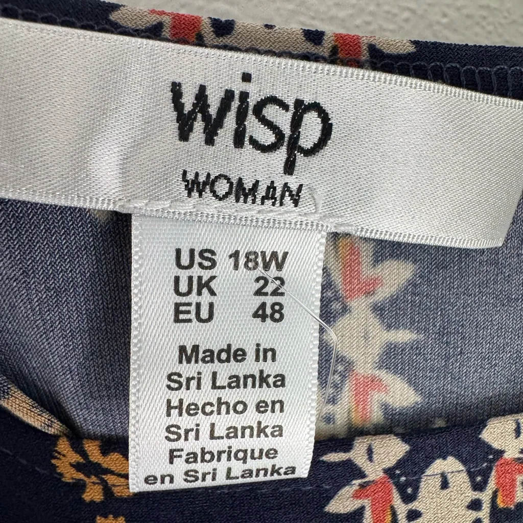 NWT Wisp Anaisey Blue Jersey Dress Size 18 - Image 6