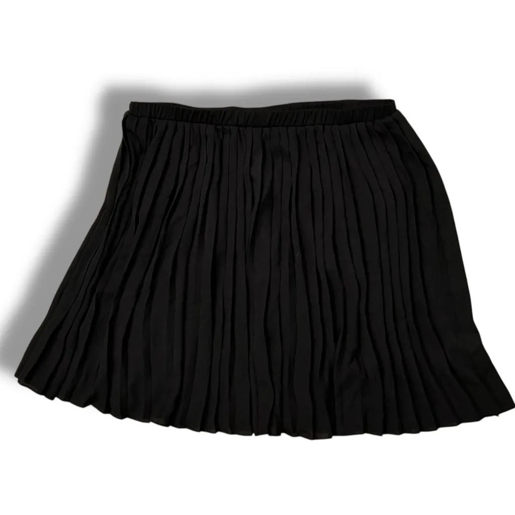 MAX STUDIO women skirt 2704A12 black polyester Sz L MRP $118 NEW WITH TAGS - Image 2