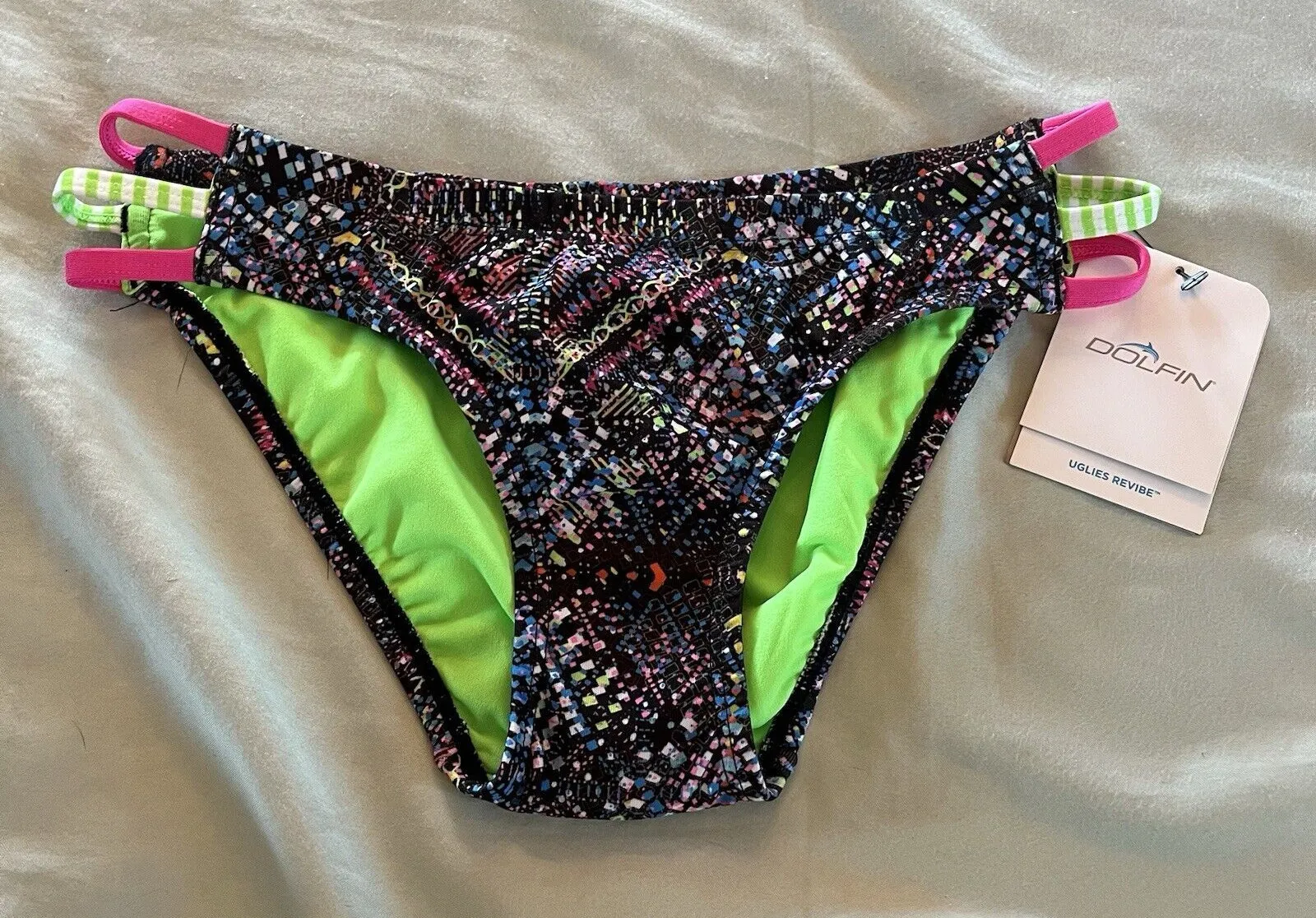 Dolfin Uglies Multicolor Bikini Bottom Swimsuits Women Size M summer beach New Size M - Image 1