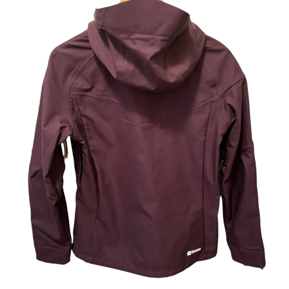 Orage Soft Shell Lightweight Ski Jacket Coat L Purple Fleece Lined Waterproof Size L - Image 2