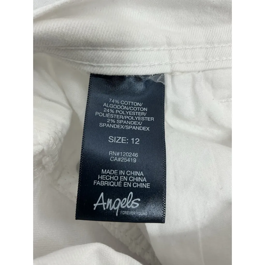 Womans Excellent Condition Angels Forever Young Jeans 12 White - Image 4