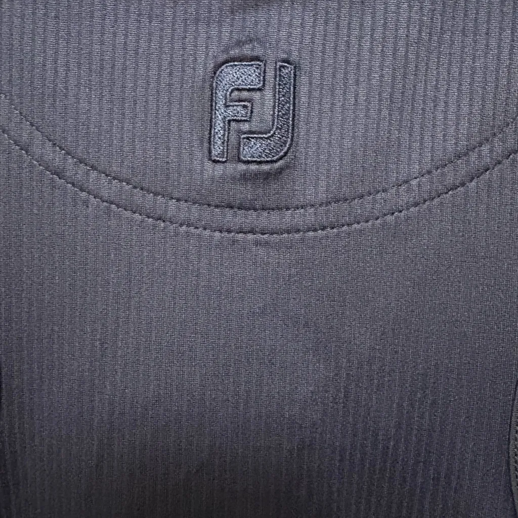 FootJoy Navy Sleeveless Golf Polo‎ Shirt Size Medium - Image 8