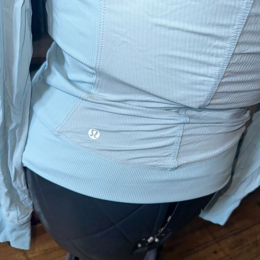 Lululemon In Flux aquamarine fitted 6 athletic jacket - Image 3