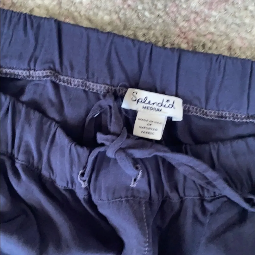 Women's Lightweight Navy Blue Joggers Sweat Pants Elastic Waist Sz M - Image 2