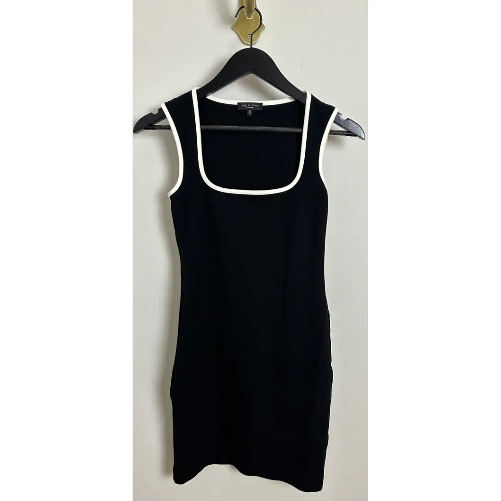 RAG & BONE Irina Sleeveless Sport Minidress in Black Size X-Small - Image 3