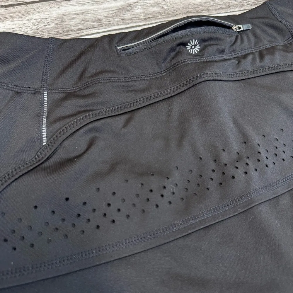 Tangerine Women's Black Athletic Mini Skirt S SM Small Zipper Pocket Mid Rise - Image 6