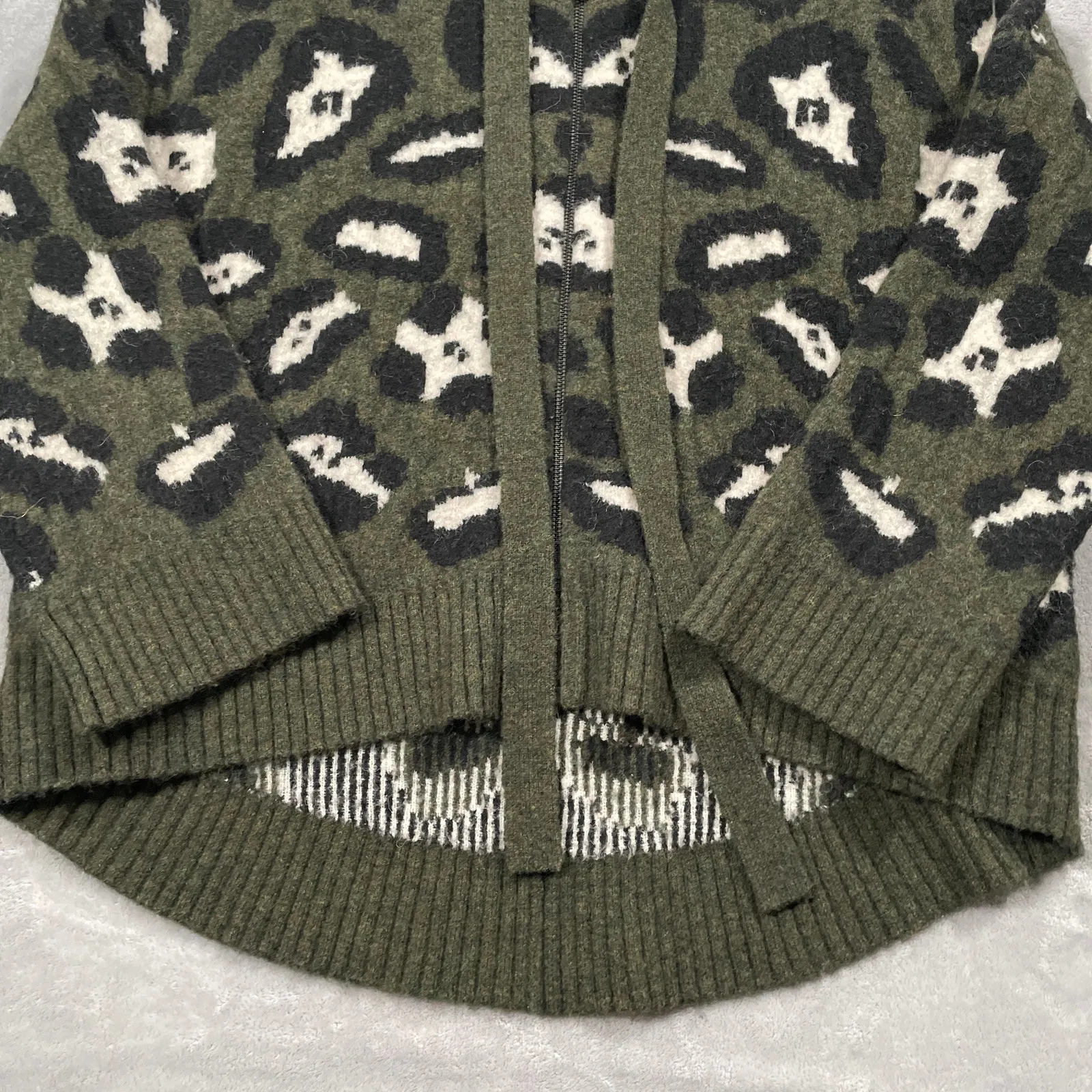 Zadig Voltaire Lennox Sweater XS S Hoodie Fuzzy Merino Wool Alpaca Oversized - Image 6