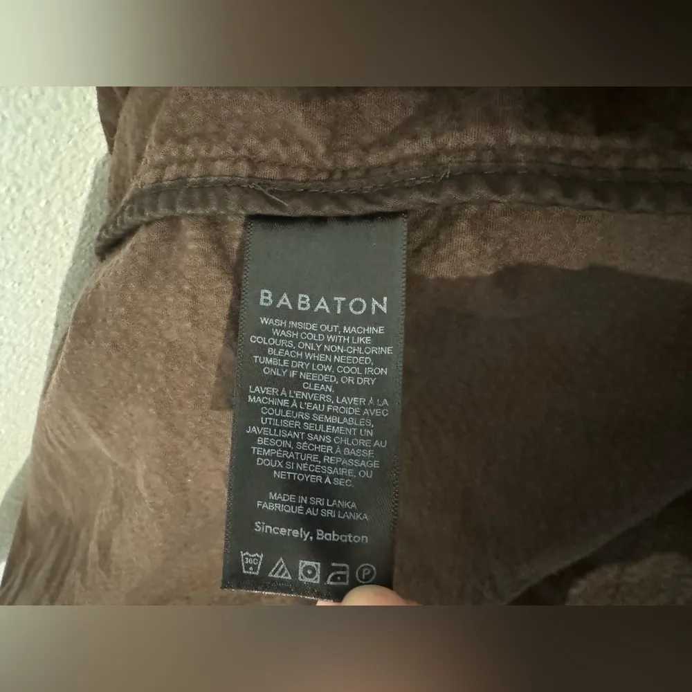 Aritzia The Group by Babaton Graydon Shirt Brown Corduroy Button Up Size S READ - Image 10