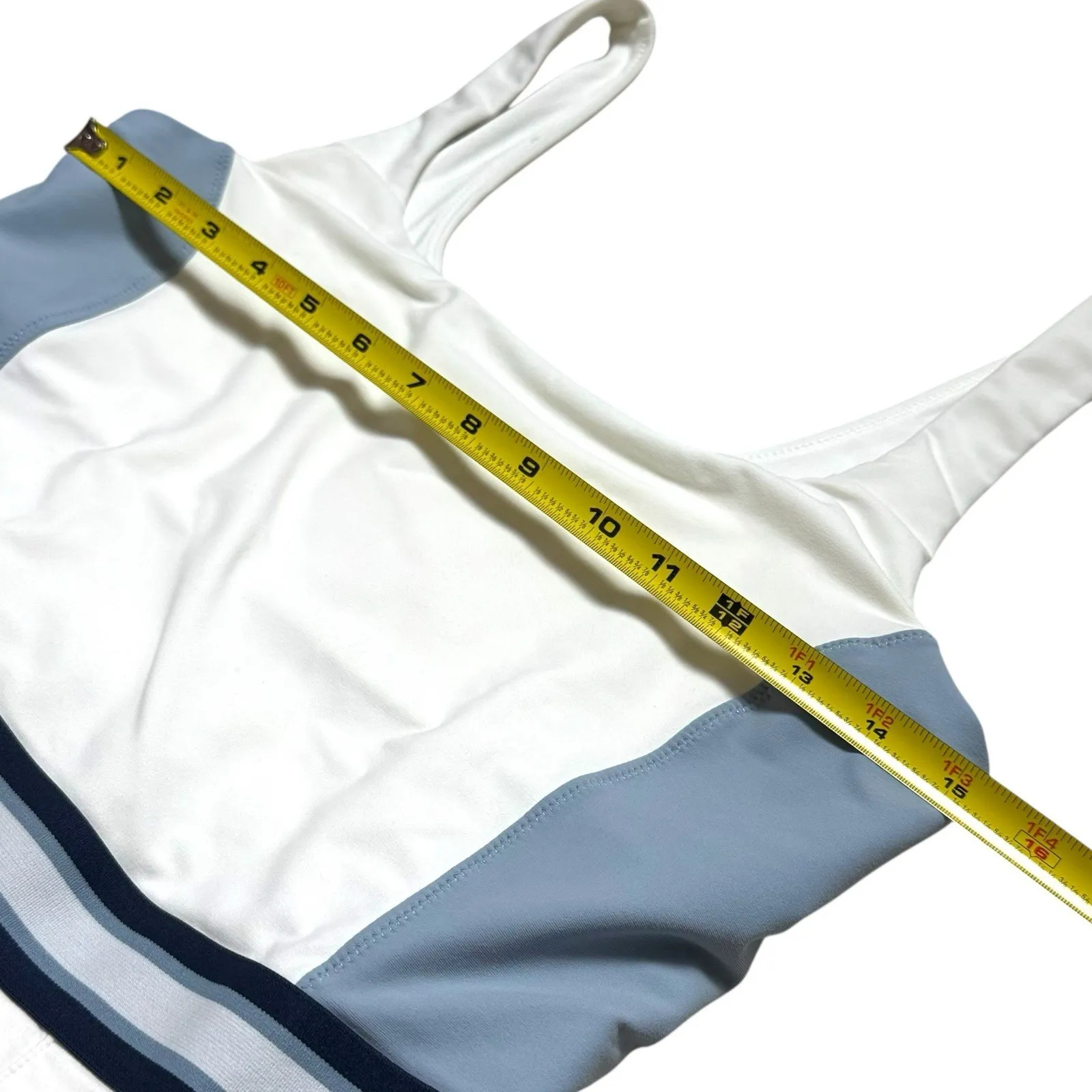 The Upside Legacy Lucette Dress Blue White Pleated Athletic Tennis Pickleball L Size L - Image 12