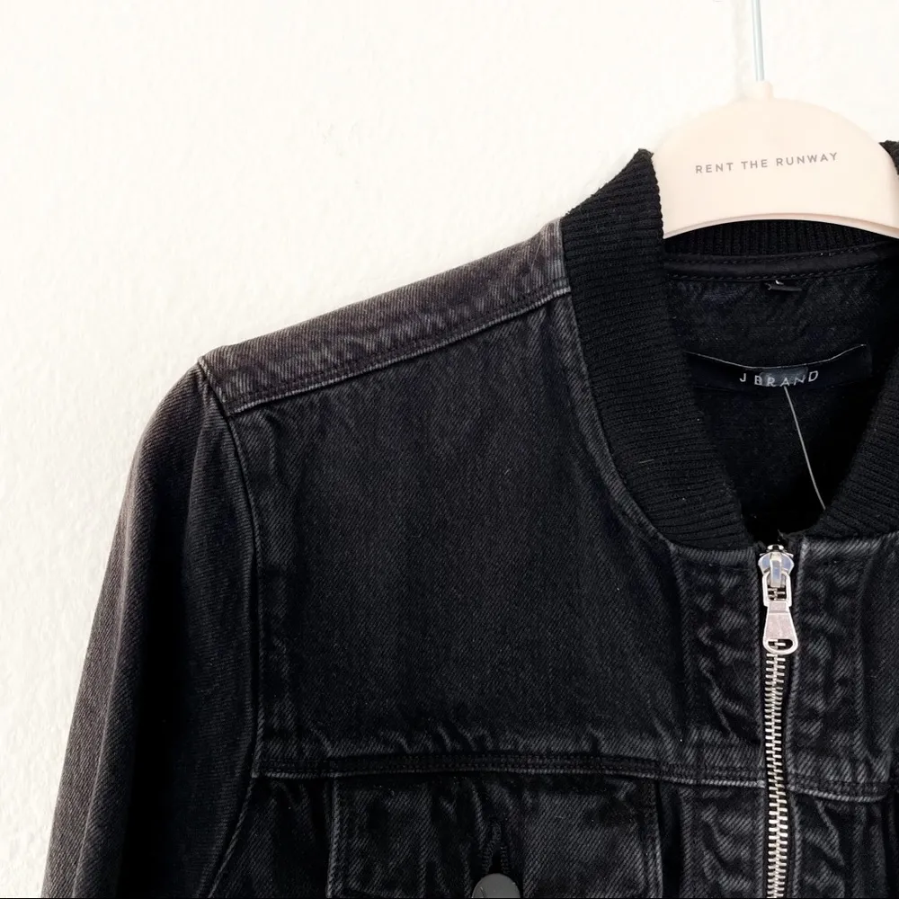 J Brand Harlow Bomber Jacket in Double Cross - Image 8