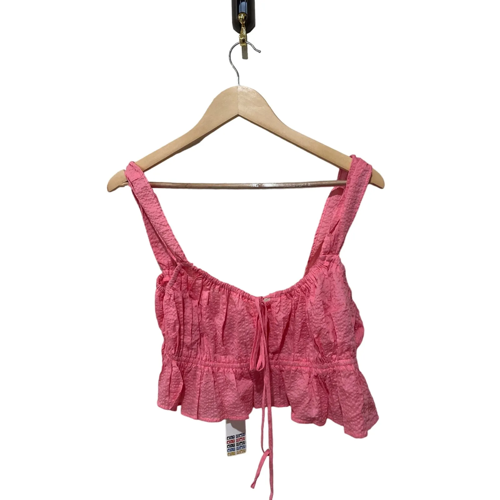 Ciao Lucia Cinetta Crop Tank Top Size‎ Large Pink - Image 7