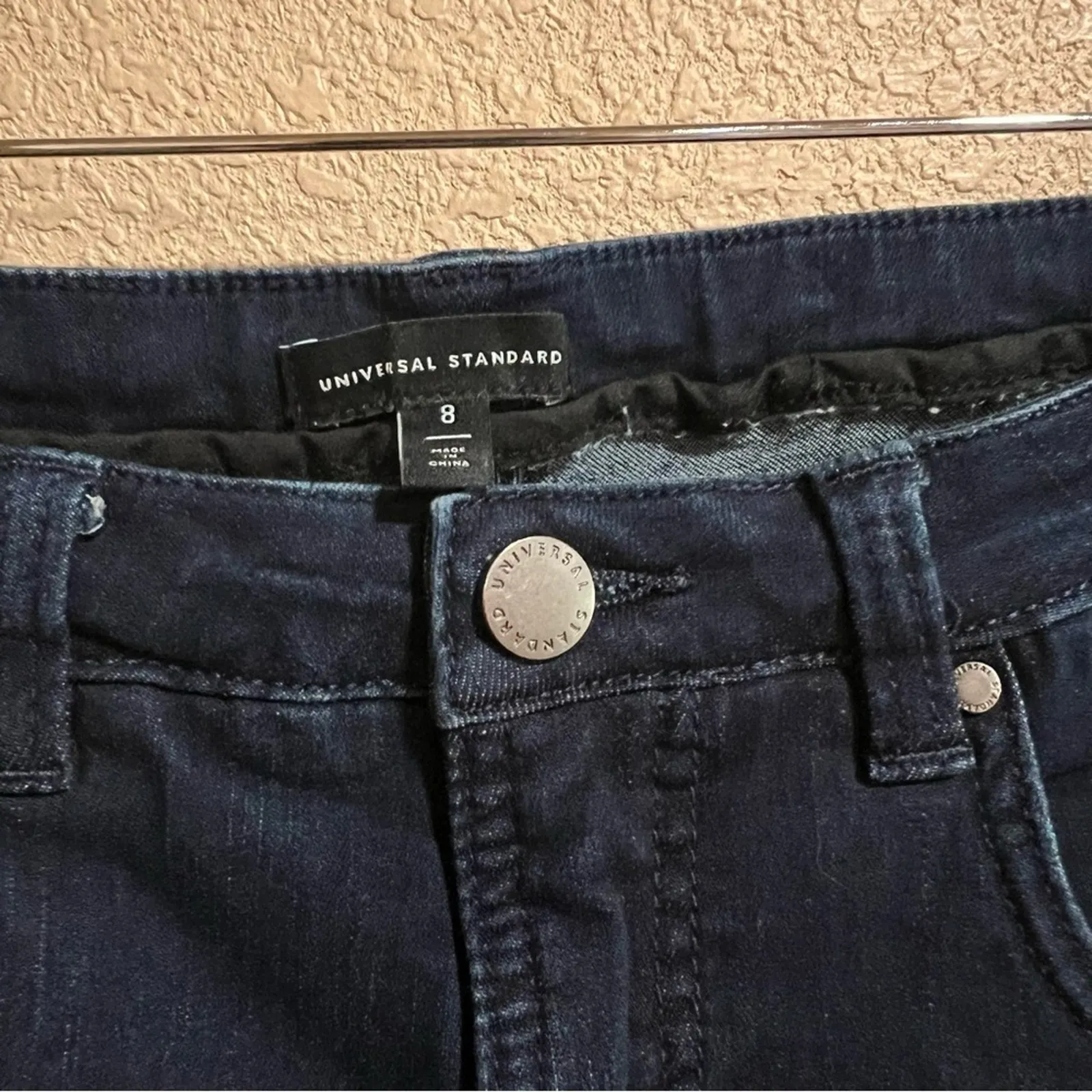 Universal Standard High Rise Skinny Seine Dark Indigo Jeans Size 8 - Image 3