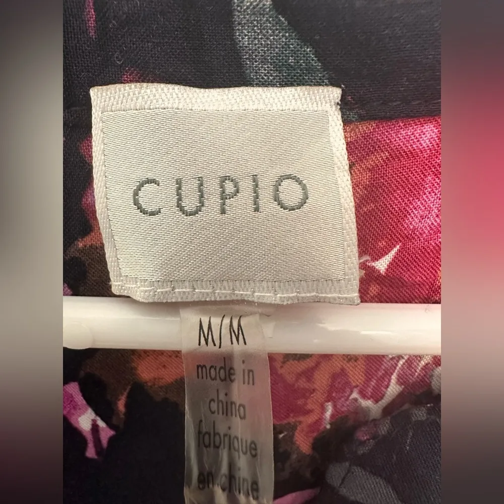 Cupio Floral Dress Womens High Low Hem Long Sleeve V Neck - Image 5